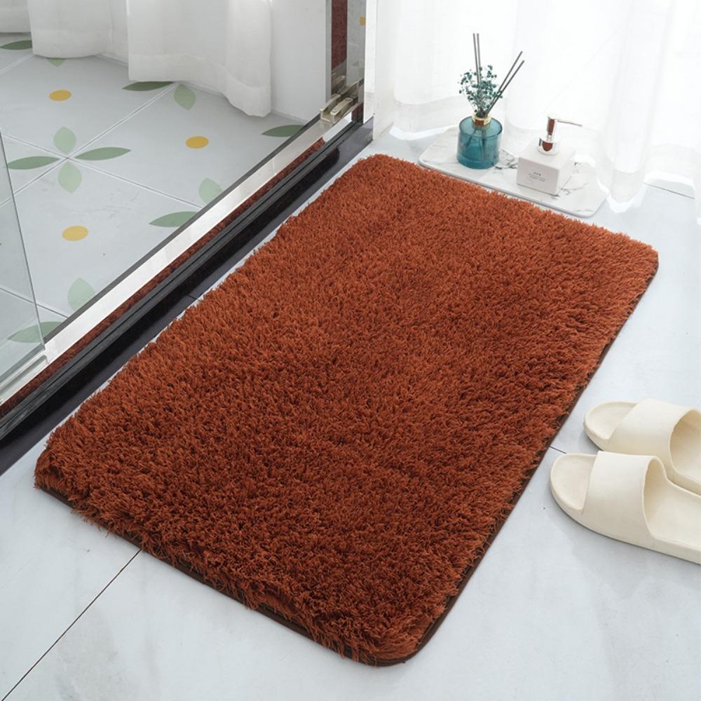 Утолщенный коврик для ванной комнаты из кашемира, нескользящие ковры для ванной, коврик для пола в ванной, коврик для двери в душевую, пена с эффектом памяти, 3D-подкладка