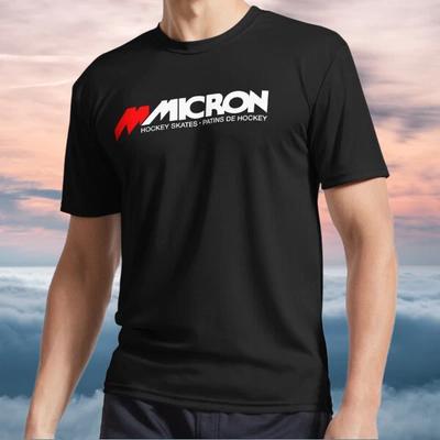 Новая Футболка Micron Retro Логотип Хоккея на Льду ТИШКА Футболка Смешная Размеры от S до 5XL
