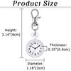 Clip Watch Keychain Analog Carabiner Watch Nurse Watch Pocket Watch Waterproof Outdoor Fashion Accessory