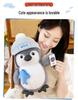 Adorable Penguin Chef Plush Holding Fish - Stuffed Toy & Gift