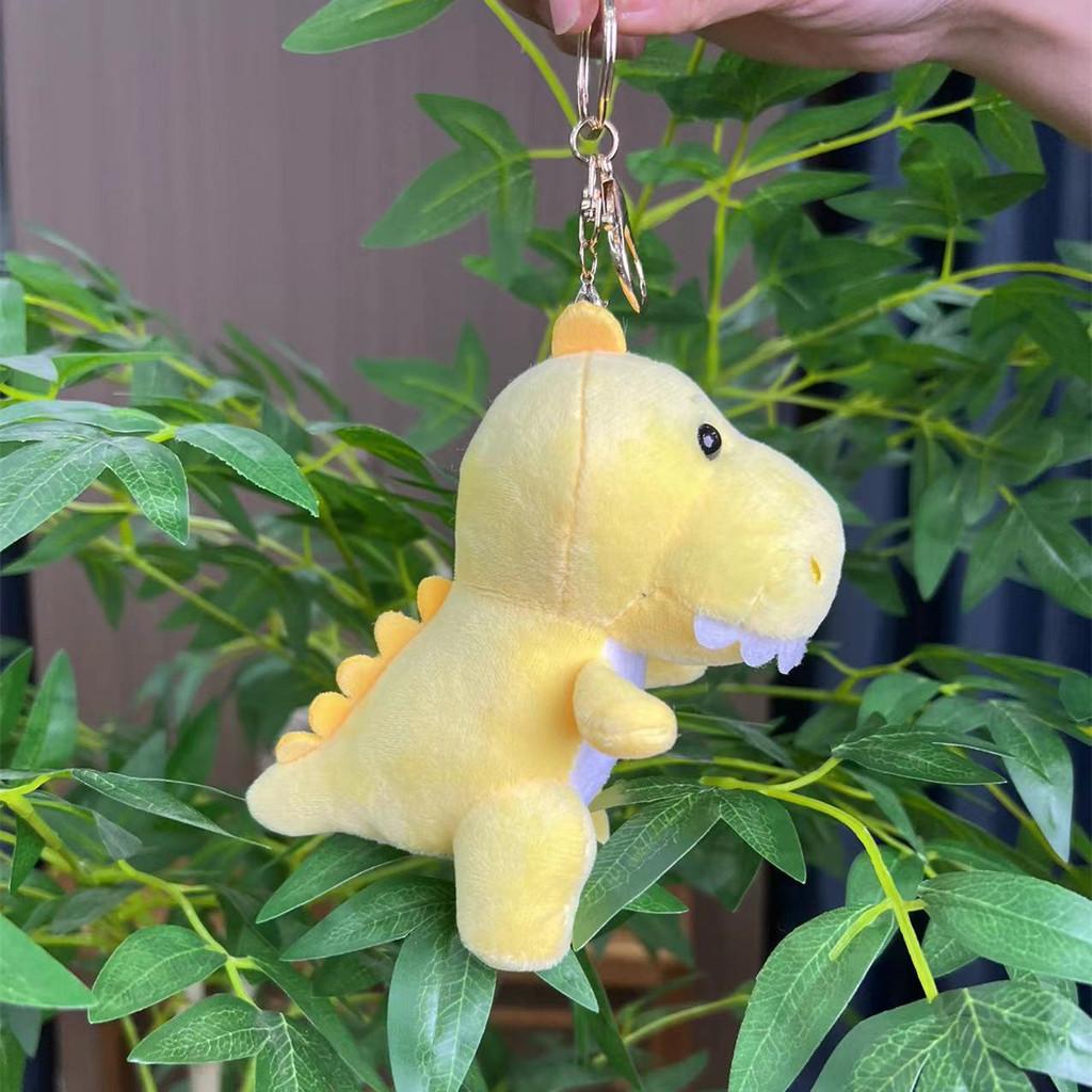 Плюшевый брелок-динозаврик, милая мультяшная игрушка с мягким наполнителем из полипропиленового хлопка, разных цветов