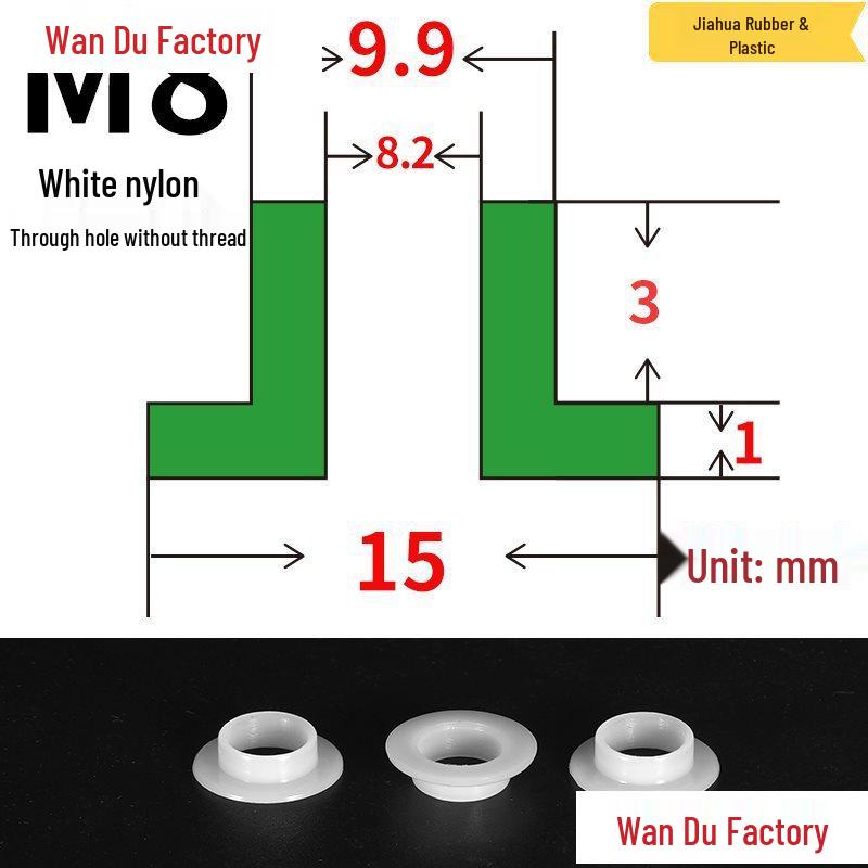 T-Shaped Nylon Insulating Bushing Spacer for M3-M35 Threads