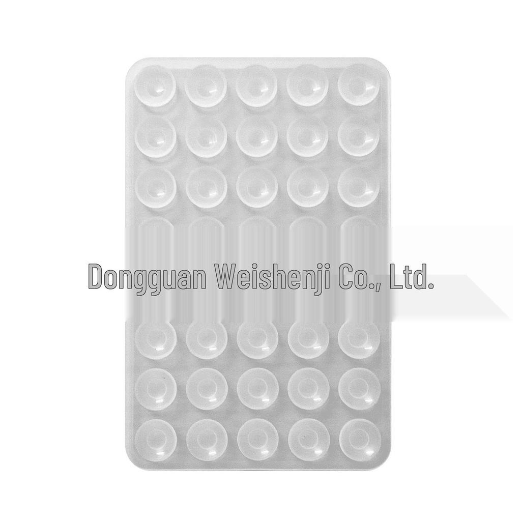 Черная силиконовая противоскользящая подставка для телефона: 24 Портативные, Минималистичные Наклейки на Присосках