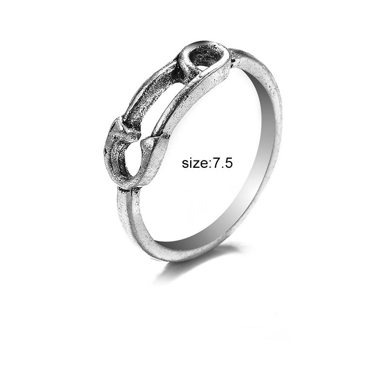 Кольцо для женщин и девочек Любовь Бабочка Череп Модные мужские украшения Винтаж Древнее серебро Цвет Панк Хип-Хоп Регулируемый Бохо