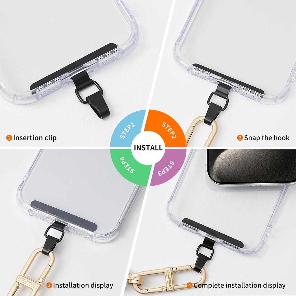 LEEU DESIGN Металлические язычки для крепления телефона Шнурок для телефона Запасная часть