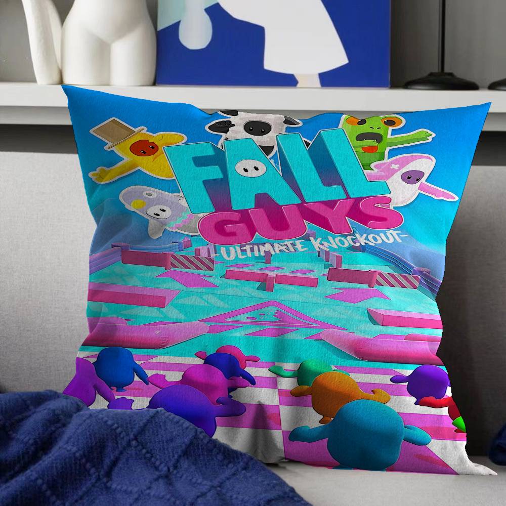 Fall Guys Pillow Gift Home Office Decoration Bedroom Sofa Car Cushion Cover case x