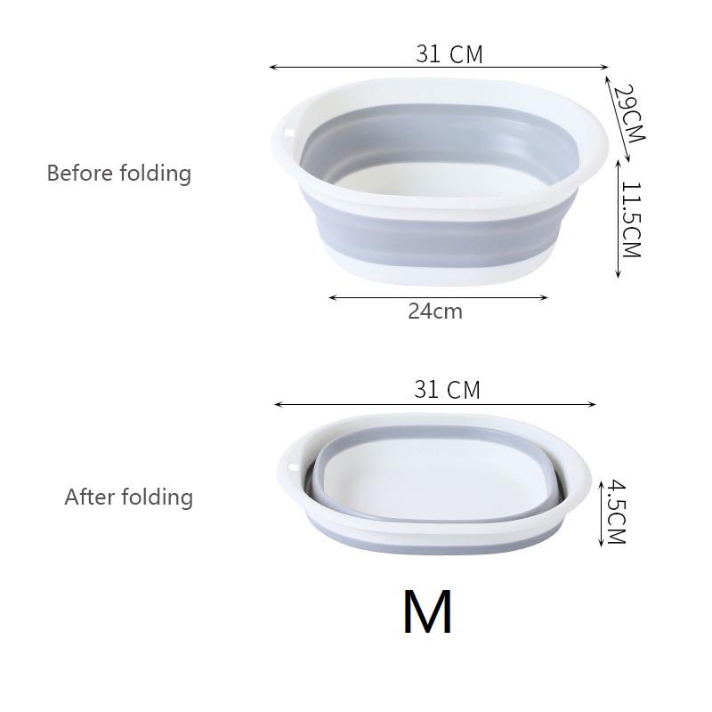 Multi-purpose Folding Wash Basin Portable Laundry Tub Hanging Bathroom Sink Travel Hiking Picnic Cleaning Tool Bathroom Products