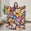 Плед Littlest Pet Shop Очень теплый Плюшевый плед с рисунком для детей Диван Кровать Фланелевая простыня Покрывало