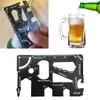 Portable 15 In 1 Survival Card Tool Credit Card Sized Wallet Multitools Stainless Steel Survival Combination Tool Card