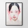 Плакат светлый портрет современная картина