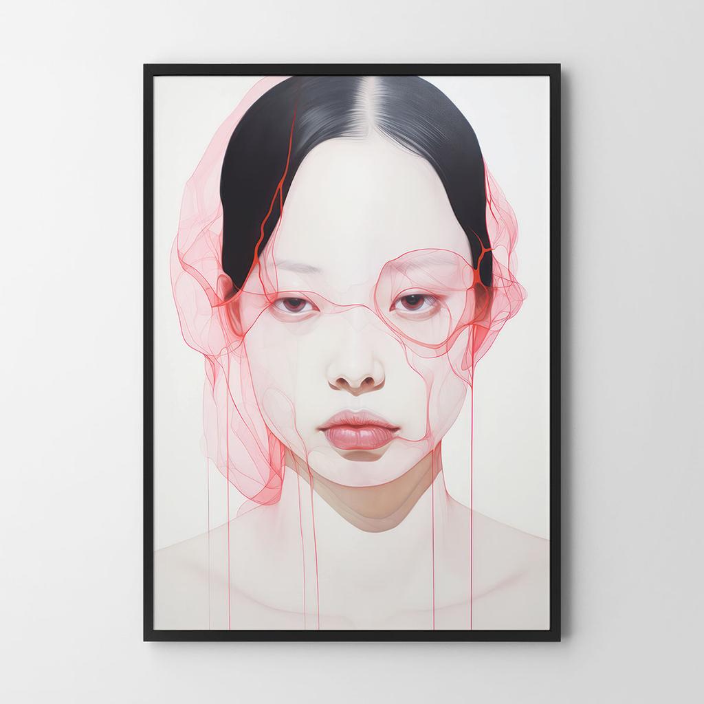 Плакат светлый портрет современная картина