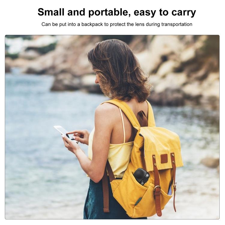 Для Insta360 X3 PULUZ металлическая защитная клетка корпусная рамка с силиконовой крышкой объектива (черный)