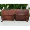 Motorcycle Two Bags Side Pouch Soft Leather Durable Saddlebags Saddle Panniers