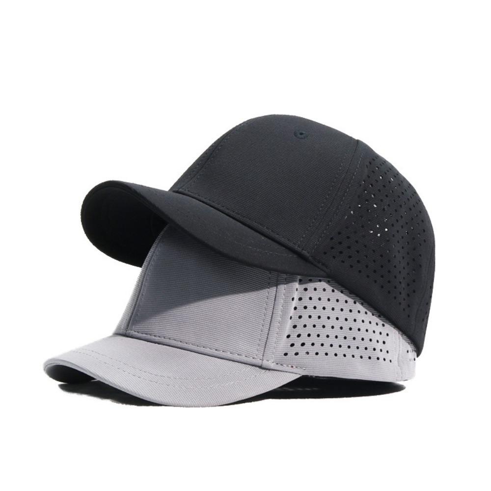 Breathable 5cm Short Brim Baseball Caps Hard Top Sports Umpire Hats Versatile Sun Visor Cap Unisex