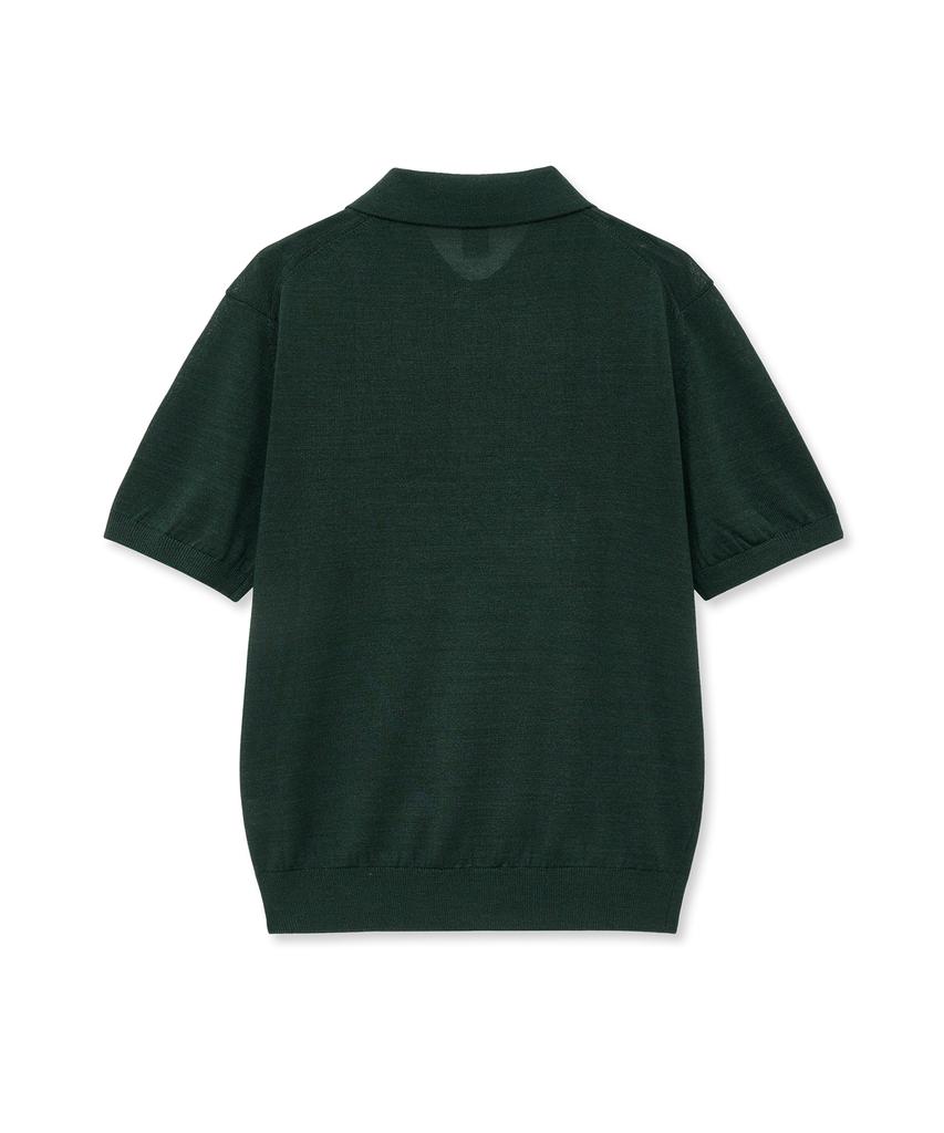 IOLO Solid Silky Half Collar_Dark Green