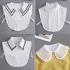 New Fake Victorian Stand Up Collar White Black Lace Collars Detachable For Women Blouse Lapel Shirt False Collar Woman