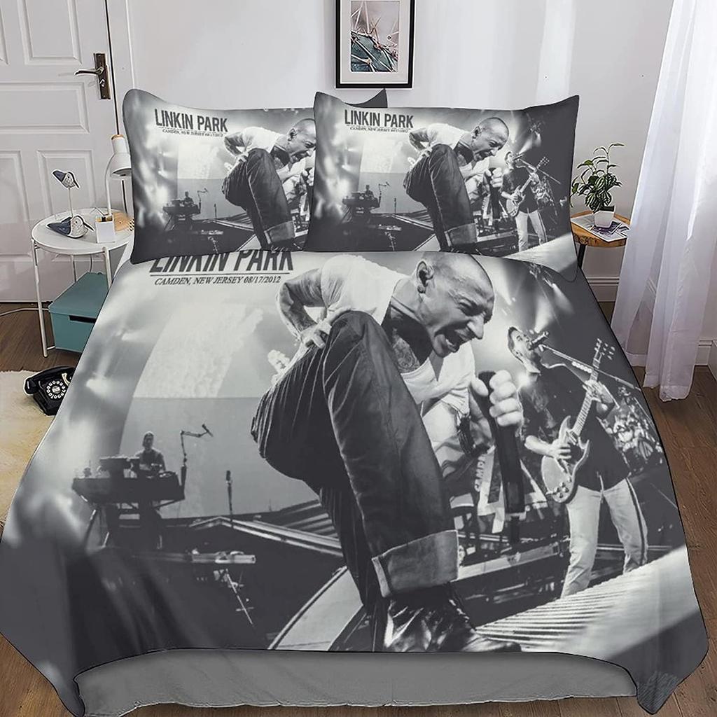 Rock Band Duvet Cover Linkin Music Pillowcase Bedding Set Adult Boy Girl Bedroom Decoration Gift Single Double Large Size