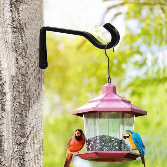 Подвесной кронштейн для растений Yousheng Outdoor, вешалка для растений, прочная, несущая, простая в установке, S-образная кормушка для птиц, настенный крючок для цветочной корзины