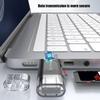 Универсальный картридер с интерфейсами USB Type C, поддержка карт SDTF до 128 ГБ, функция Plug and Play для мобильного использования