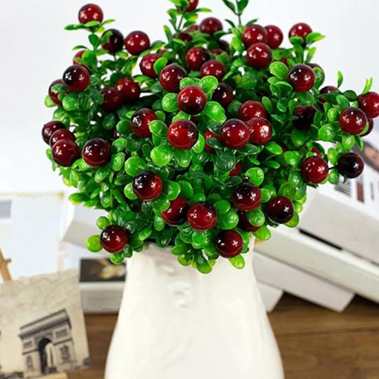 1шт 6 веток 18 головок искусственные фрукты DIY Art