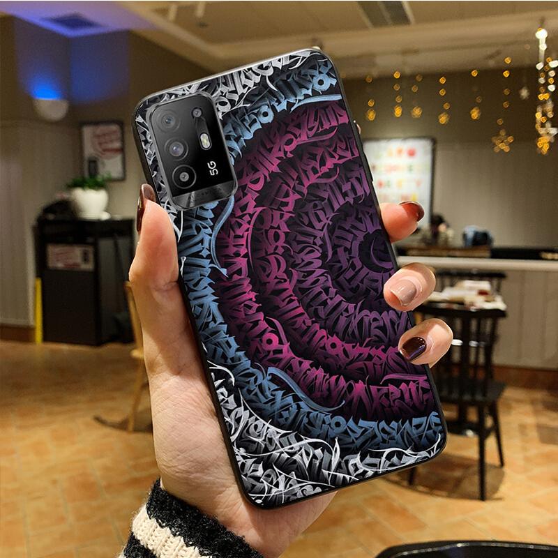 Чехол для телефона Pokras Lampas Graffiti Art для OPPO A54 A74 A94 A53S A9 A5 A15 A16 A91 A96 A76 Reno8 8Pro Reno2 Z