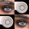 Brown Lenses 1 Pair Colored Contact Lenses for Eyes for Dark Eyes Natural Eye Contacts Fashion Lenses Yearly Blue Lens