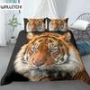 Пододеяльник Тигр Животное Полиэстер Кровать Северный Лев Тигр Леопард Пододеяльник Тема Диких Животных Комплект Постельных Принадлежностей Украшения Комнаты Для Взрослых