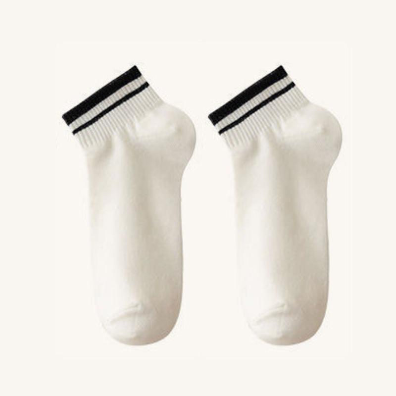 Spring and Autumn Japanese Striped Men's Mid-calf Socks Sports Sweat and Anti-odour Long Socks