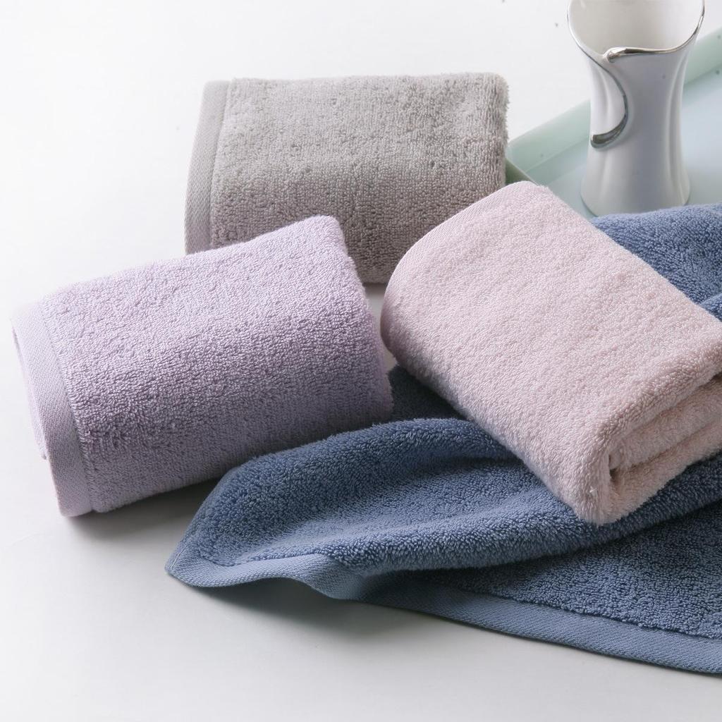 Золотое полотенце А-класса из толстого чистого хлопка - Мягкое, однотонное, впитывающее воду, 100 г