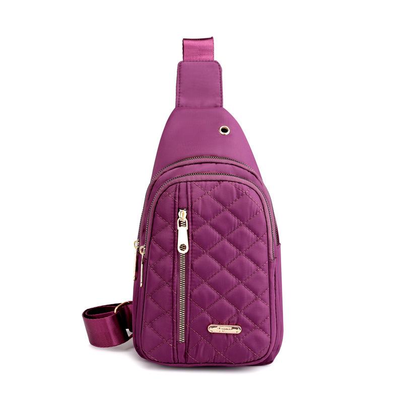 Женская сумка кроссбоди на грудь в корейском стиле 2022 года - спортивная передняя сумка из ткани Оксфорд для уличной одежды