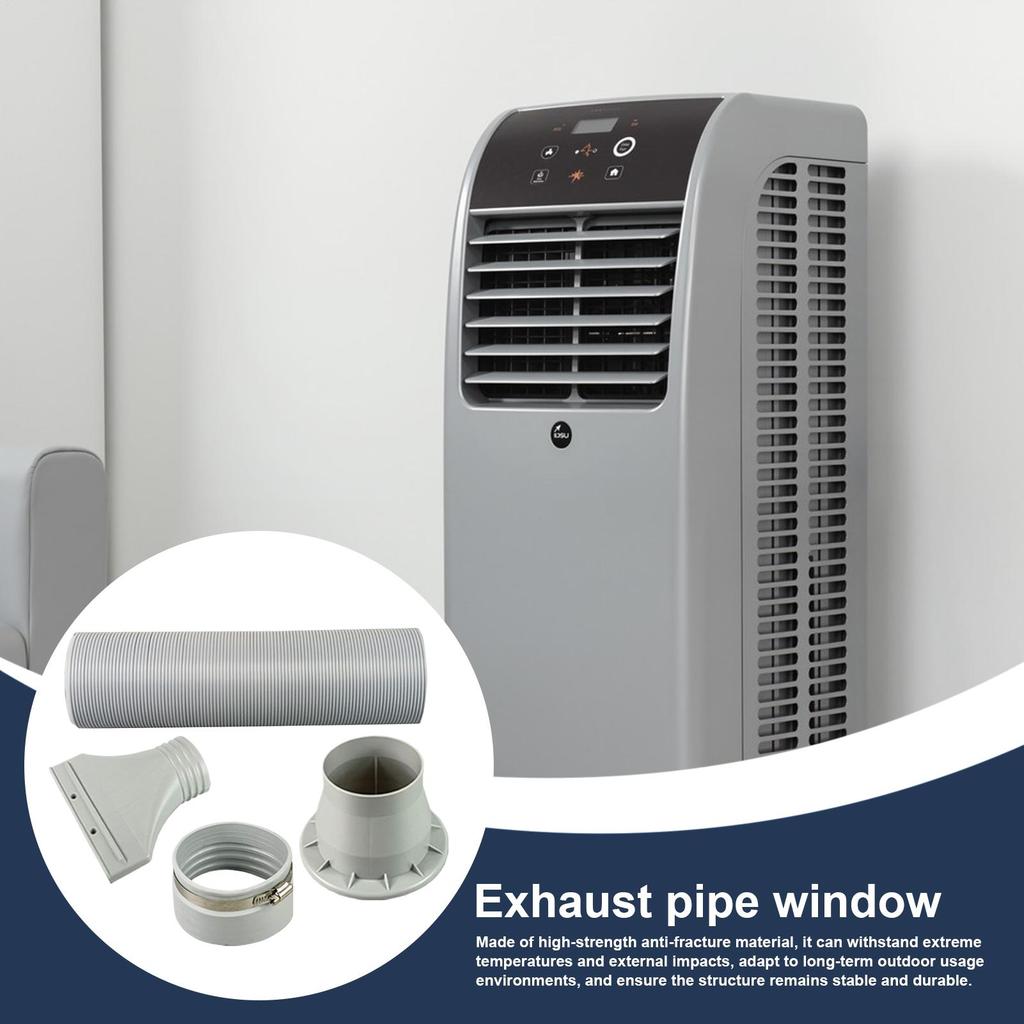 Portable AC Window Hose Kit Portable Air Conditioner Exhaust Hose Extension Ventilation Replacement Adapter For Bedroom Study