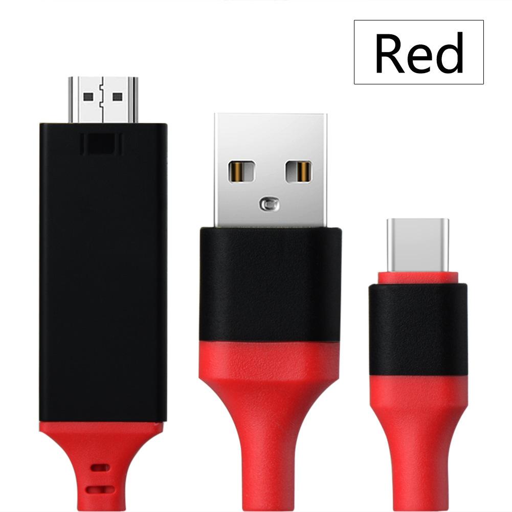 Usb 3.1 Type C в HDMI-кабель-адаптер-переходник 2M Hd 1080P 4K HdTV-сплиттер-кабель для Samsung Galaxy S10/9/8, телефон, проектор, телевизор