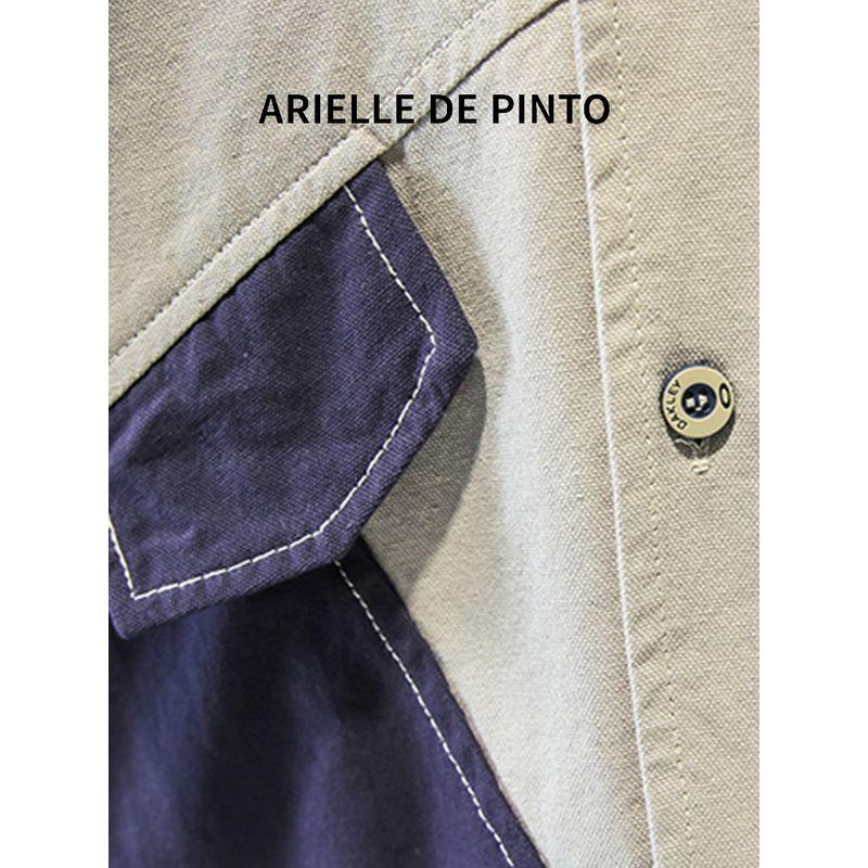 French Arielle De Pinto Boys' Suit New Casual Kidsren's Patchwork Shirt Two-Piece Autumn Outfit