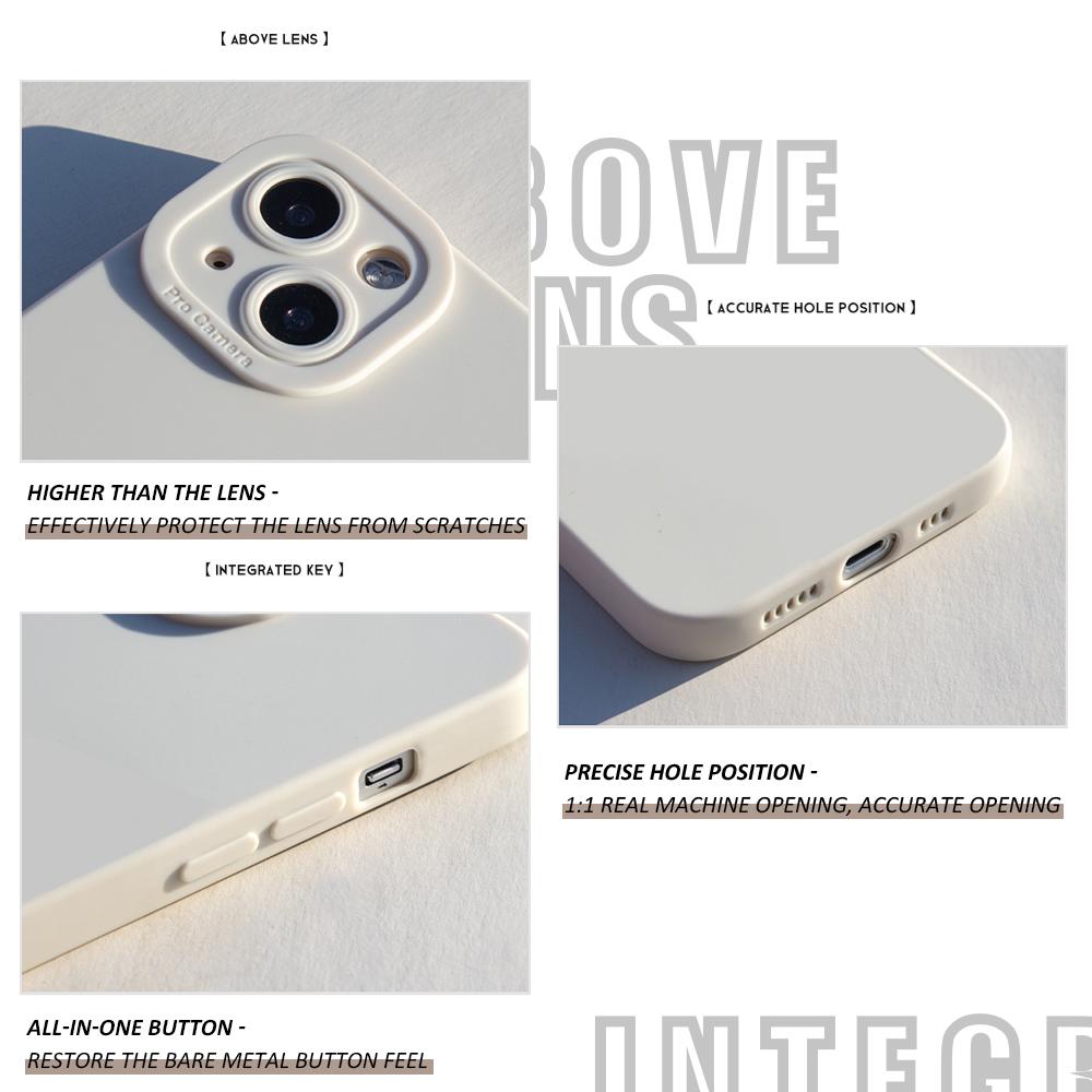 Phone Case Soft Rubber TPU Cellphone Casing Full Cover Camera Protection Design Shockproof Cover for Vivo