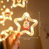 Christmas Ring Curtain Light Leather Thread Creative Pendant LED Light String Holiday Bedroom Atmosphere Christmas Curtain Light