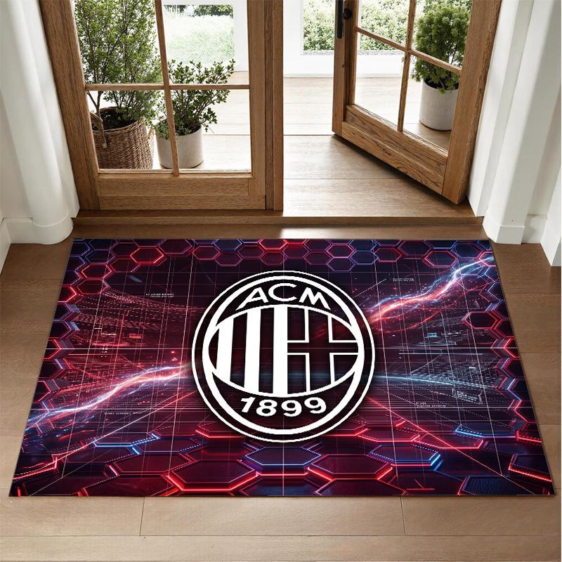 AC Milan Design Crystal Velvet Rug Soft Decorative Mat for Bedroom Entrance