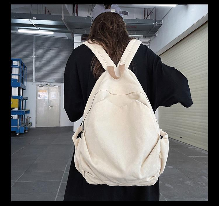 Ретро Холщовый Рюкзак Лес для Девочек - Японский Стиль Харадзюку, Простой и Универсальный для Старшеклассниц