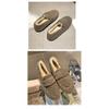 Осенне-зимние новые женские туфли Bean Shoes из плюша и хлопка с толстой подошвой