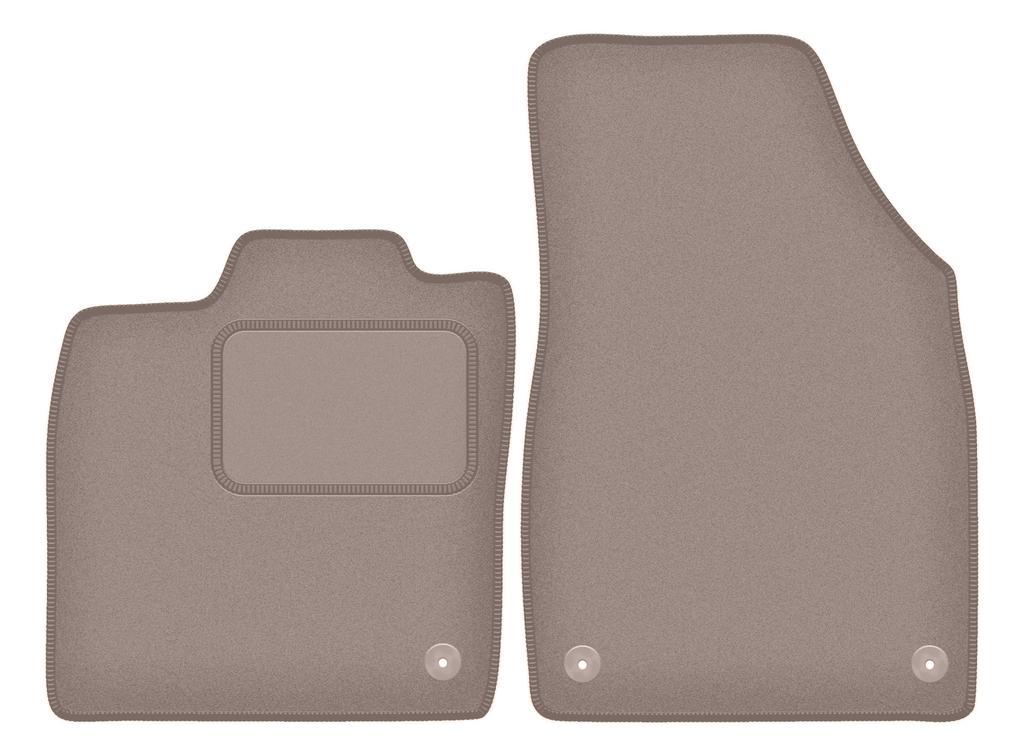 Beige front floor mats for: Volkswagen ID.4 crossover (2020-)