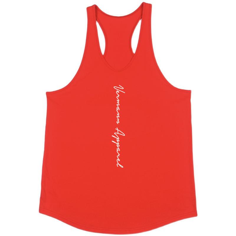 New Sports Vest Men'S Loose Summer Pure Cotton Fitness And Bodybuilding Quick Drying Sleeveless Shoulder White Base Shirt Sleeveless T-Shirt