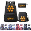 3Pcs/set Anime Dragon Ball Backpack with Shoulder Bag Pencil Case for Boy Girl Back To School Bookbag Wome Travel Bag Mochila