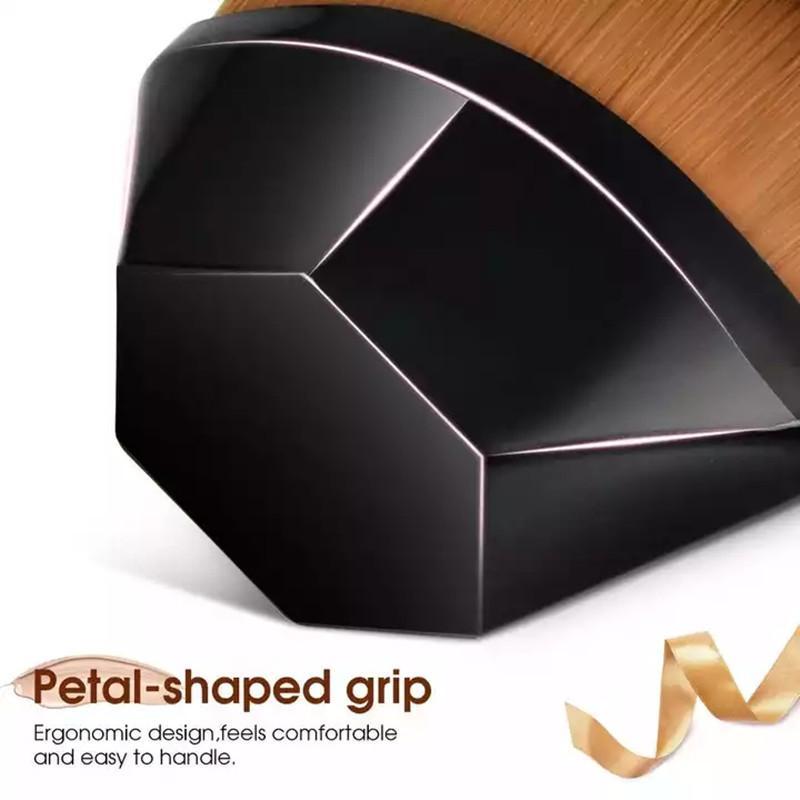 COD Безупречный набор кистей для тональной основы с футляром для хранения Мягкие кисти для макияжа из синтетического волокна Портативные косметические инструменты для макияжа, шестиугольные кисти для макияжа