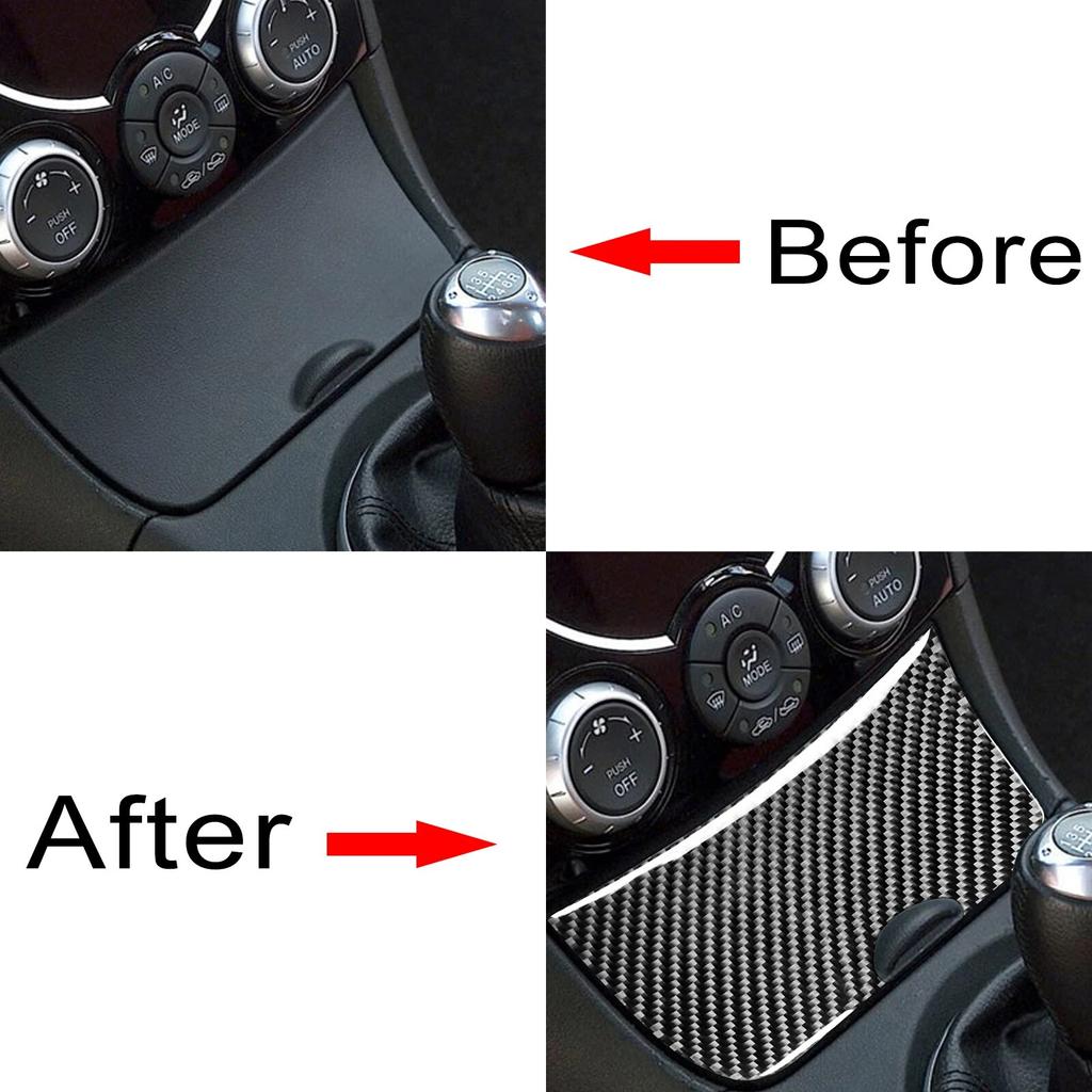 Центральный ящик для хранения панели управления, модифицированная внутренняя наклейка из углеродного волокна для Mazda RX8 RX-8 SE3P JM1FE 2004-2008, аксессуары