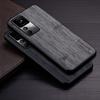 Case for Xiaomi 14 13 12 12S 11 10 13T 12T 11T Pro Ultra Lite Bamboo Wood Pattern Leather Phone Cover Luxury Cases