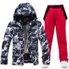 Зимний мужской теплый лыжный костюм для активного отдыха, ветрозащитный, водонепроницаемый, для катания на лыжах, сноуборде, женский, мужской, лыжная куртка, лыжные брюки, сноусьют