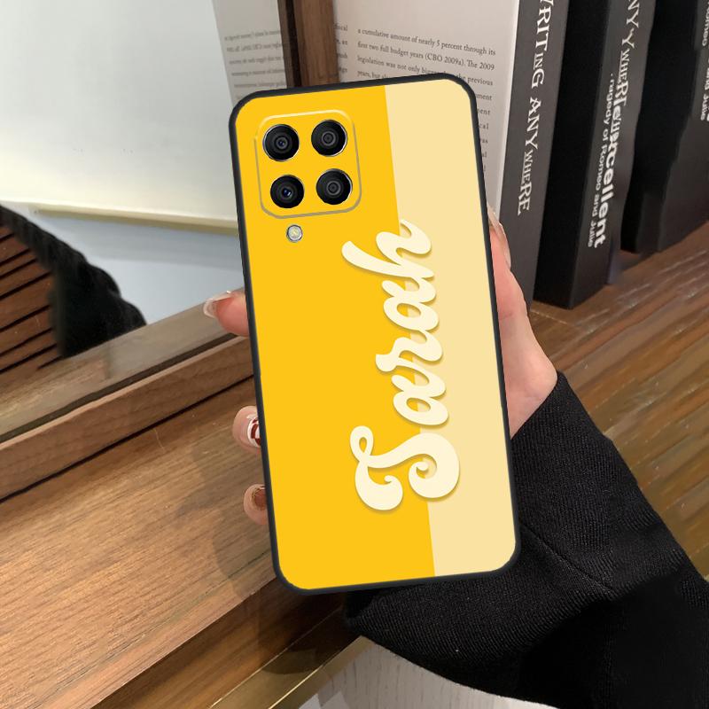 Персонализированный цвет имени для чехла телефона Samsung Galaxy M13 M23 M33 M53 M21 M31 M51 M30s M20 M12 M32 M52 M14 M34 M54