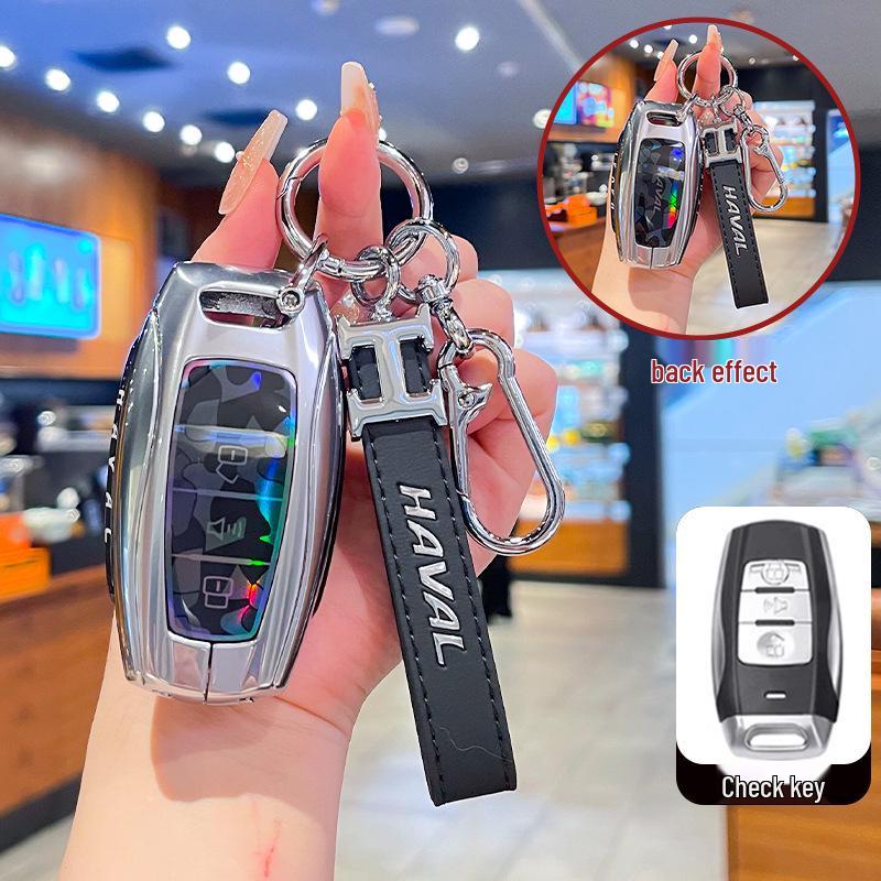 Совместимая металлическая пряжка, чехол для ключа для Great Wall Haval: H2S, M6, F5, F7X, Большой Пес, Божественный Зверь, Яростный Дракон, Дракон Макс, Сова