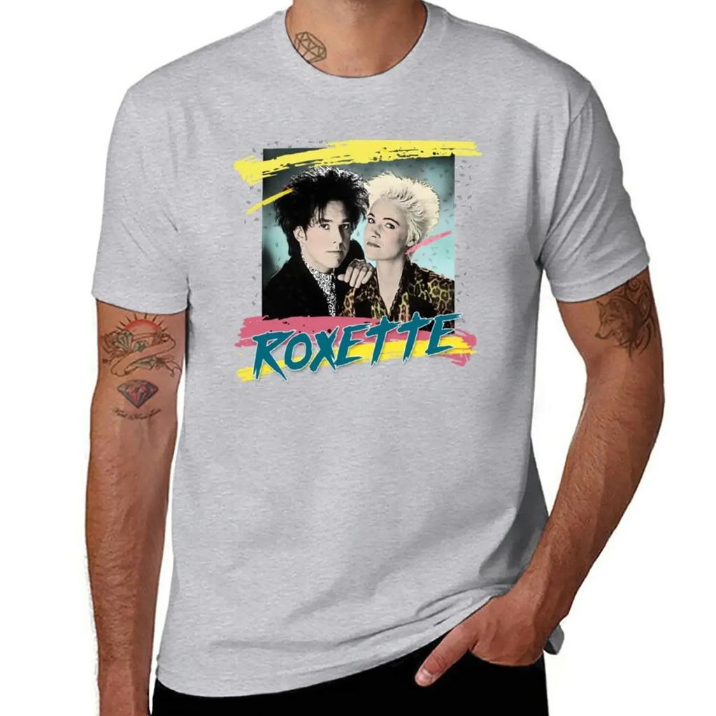 Roxette T-Shirt hippie clothes plain funny t shirts for men