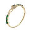 Retro Light Luxury Bracelet for Women with a High-end Feel, Zircon Green Bracelet