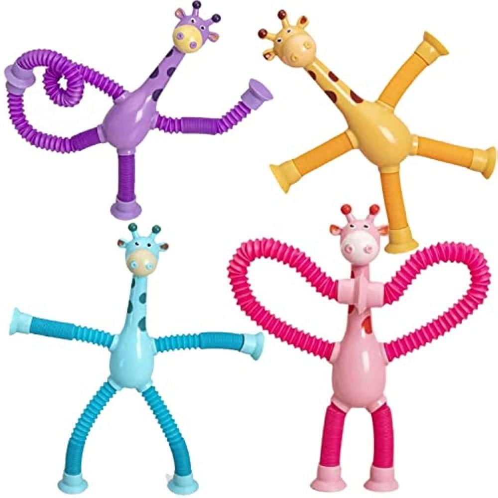 Favors Luminous Gift Educational Stress Release Animal Sucker Toys Giraffe Pop Tubes Sensory Toys